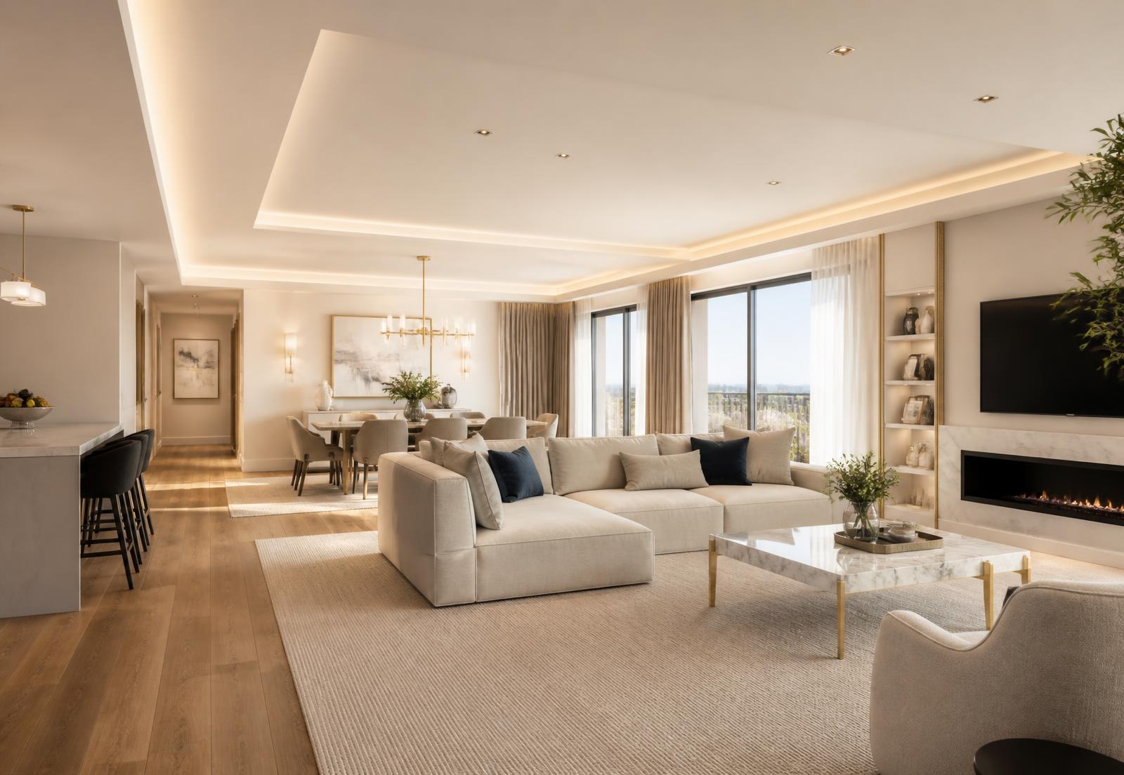 Interno di un immobile di pregio gestito da Fusero Property Management